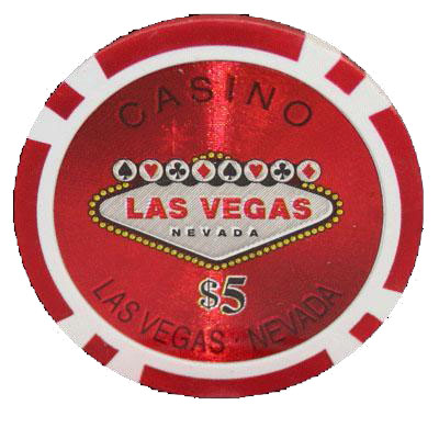 25 Red Las Vegas Casino Poker Chips 5 Chip Value Cplv 5 25 Poker Chip Mania